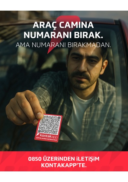 NUMARA GİZLEYEN Numaratör - Yeni Nesil Araç Numaratörü - QR Kodlu Araç Etiketi - Dijital Araç QR’ı - Araç İçi Yapışkan Numaratör - 0850 üzerinden iletişim