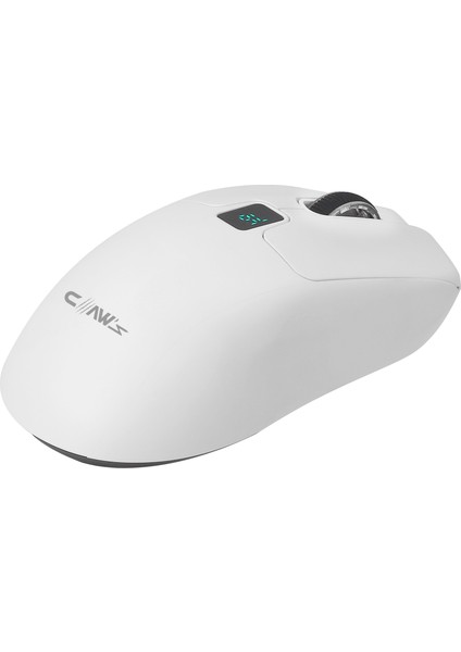 Rajin Strike Üç Modlu Kablosuz & Kablolu 12800 Dpi LCD Ekran & Makro Yazılımlı Kablosuz Gaming Mouse - Beyaz (2.4 Ghz Kablosuz + Bt5.1 + Type-C ile Kullanım Desteği) modelleri