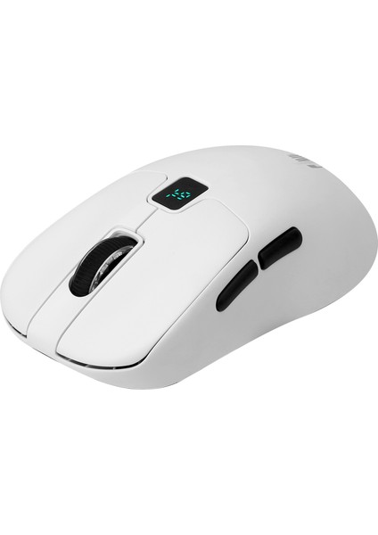 Rajin Strike Üç Modlu Kablosuz & Kablolu 12800 Dpi LCD Ekran & Makro Yazılımlı Kablosuz Gaming Mouse - Beyaz (2.4 Ghz Kablosuz + Bt5.1 + Type-C ile Kullanım Desteği) fırsatları