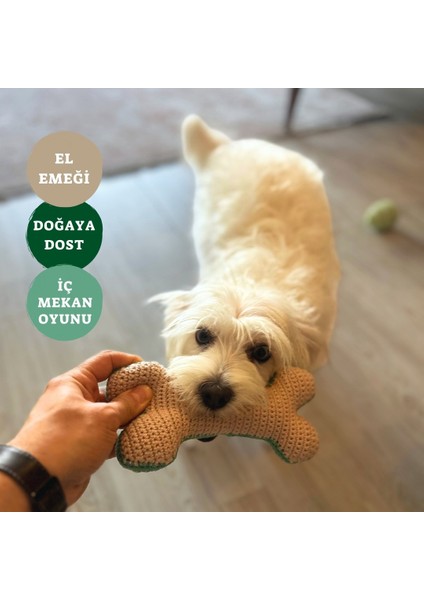 Örgü Kemik Pamuklu ve Doğa Dostu Köpek Oyuncağı fırsatları