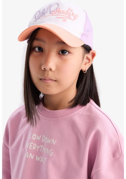 Kız Çocuk Baskılı Pamuklu Cap Şapka D8431A825SM