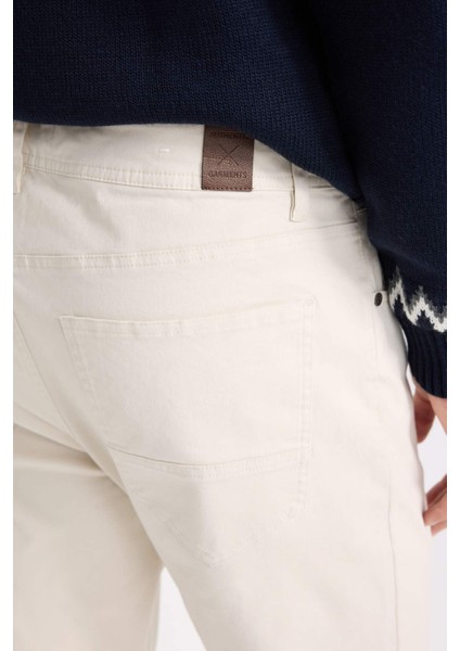 Yazlık Gabardin Chino Kanvas Pantolon Slim Fit Dar Kesim Dar Paça Cepli B2089AX25SP
