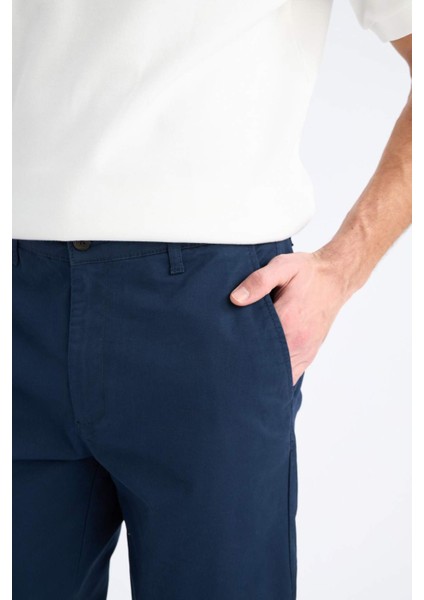 Regular Fit Normal Kesim Yazlık Düz Paça Chino Kanvas Pantolon