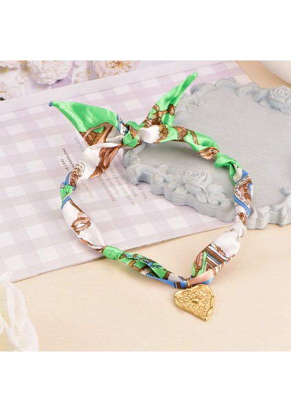 Sıcak Aksesuarlar Renkli Kurdeleler Asılı Paslanmaz Çelik Kolye Yaka Trend Kızlar Yüz Hediyeler Kolye (Yurt Dışından)