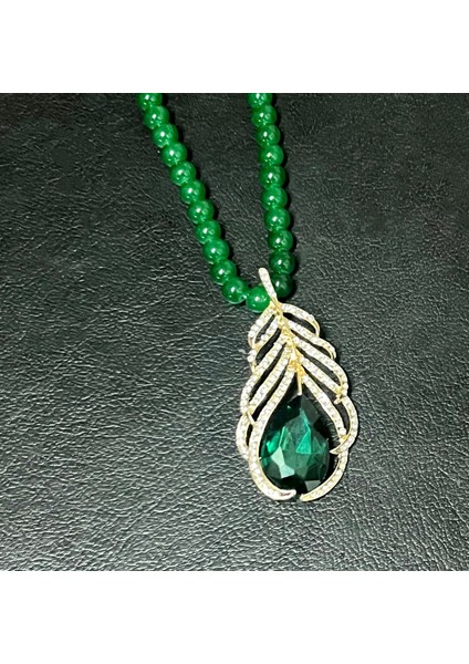 Yeni Çin Üst Düzey Jumper Zinciri Sonbahar ve Kış Yüz Yüksek Sınıf Kolye Aksesuarları Aksesuarlar Giysi Kolye Yeşil Ruyi Kolye Duygusu ile (Yurt Dışından)