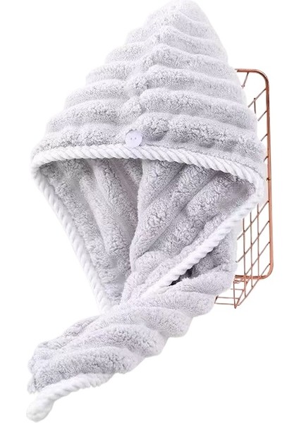 Hızlı Kuruyan Kalınlaştırılmış Saç Havlu Kurutma Saç Şapkası (Yurt Dışından)