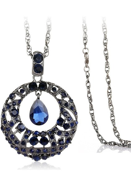 Kristal Jumper Zinciri 2025 Uzun Flaş Elmas Kolyenin Yeni Kore Versiyonu Sonbahar ve Kış Kıyafetleri Kolye Retro Atmosfer Aksesuarları (Yurt Dışından)