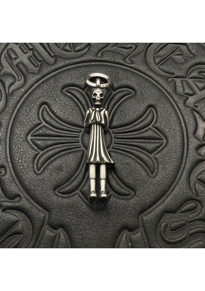 Gelgit Modelleri Takı Kolye Tay Gümüş Vintage Çapraz Sınır Jumper Zincir Aksesuarları Anlamda Sonbahar ve Kış Ensemble Punk (Yurt Dışından)