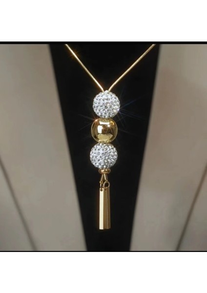 Yüzlerce Jumper Zinciri Kadın Kıdemli Hafif Lüks Uzun Kolye Duygusu Avrupa ve Amerika Birleşik Devletleri Saçak Sonbahar ve Kış Aksesuarları Kolye Ucu (Yurt Dışından)