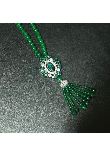 Yeni Çin Üst Düzey Jumper Zinciri Sonbahar ve Kış Yüz Yüksek Sınıf Kolye Aksesuarları Aksesuarlar Giysi Kolye Yeşil Ruyi Kolye Duygusu ile (Yurt Dışından)