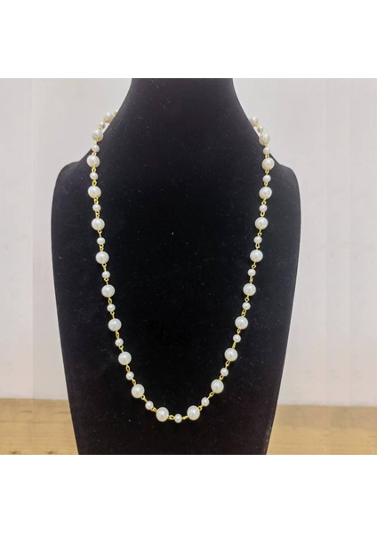 Hafif Lüks Alaşım Küçük Kokulu Inci Kolye Uzun Jumper Zincir Kadın Kıdemli Moda Duygusu Çok Yönlü Dekoratif Aksesuarlar Aksesuarlar Kolye (Yurt Dışından)