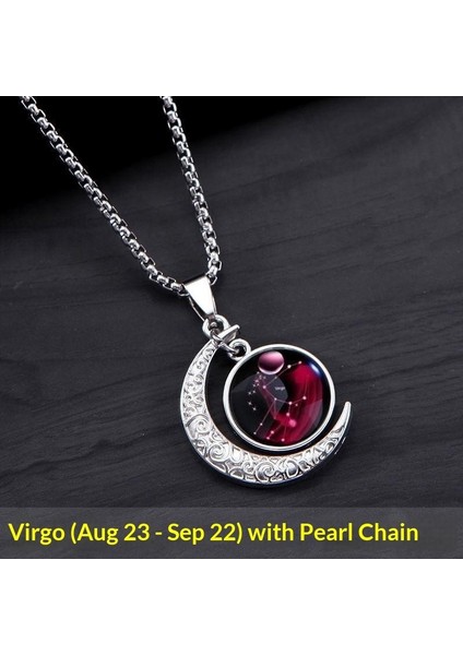 On Iki Takımyıldızları Floresan Kolye Titanyum Çelik Kolye Kadın Yüz Moda Niş Tasarım Duygusu Süveter Zinciri ile Mücevher (Yurt Dışından)