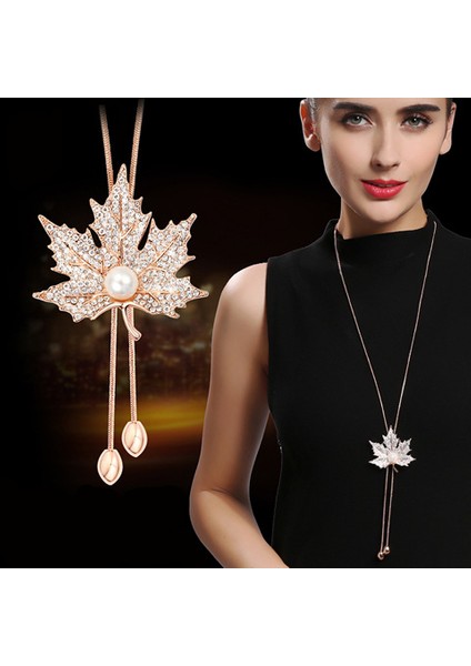 Yüzlerce Jumper Zinciri Kadın Kıdemli Hafif Lüks Uzun Kolye Duygusu Avrupa ve Amerika Birleşik Devletleri Saçak Sonbahar ve Kış Aksesuarları Kolye Ucu (Yurt Dışından)