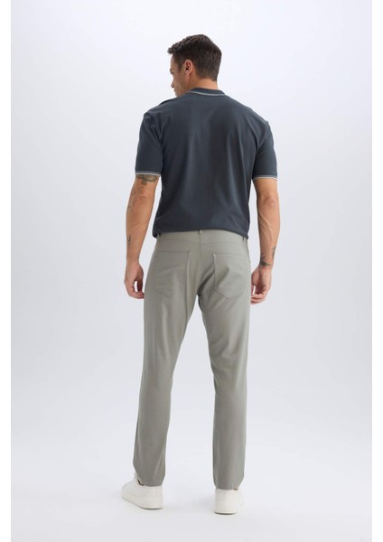 Slim Fit Dar Kesim Dar Paça Chino Kanvas Pantolon C2401AX25SP