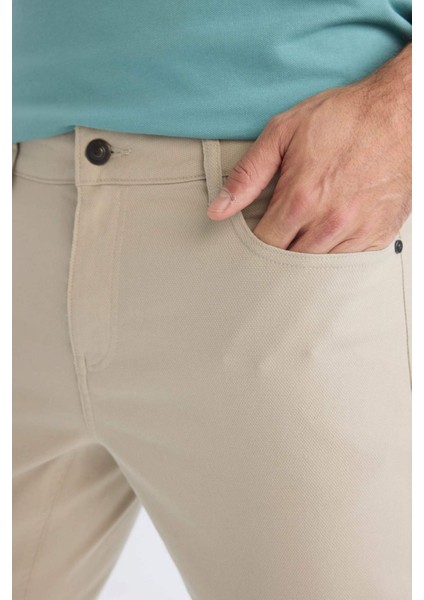 Slim Fit Dar Kesim Dar Paça Chino Kanvas Pantolon C2401AX25SP