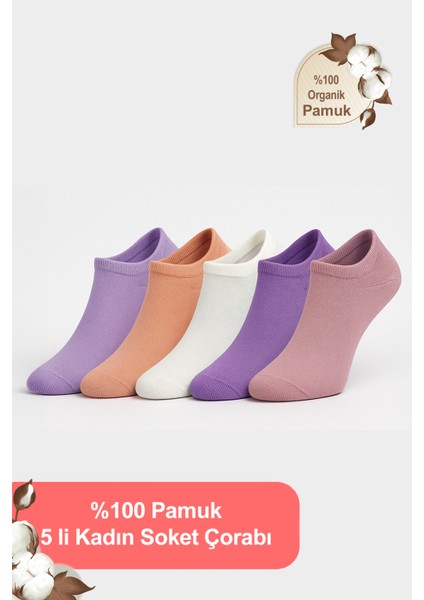 %100 Pamuk Birinci Kalite Penye Çorap Seti -Kadın 5'li Patik Çorap Seti fiyatları