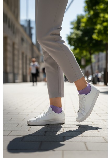 %100 Pamuk Birinci Kalite Penye Çorap Seti -Kadın 5'li Patik Çorap Seti fırsatları