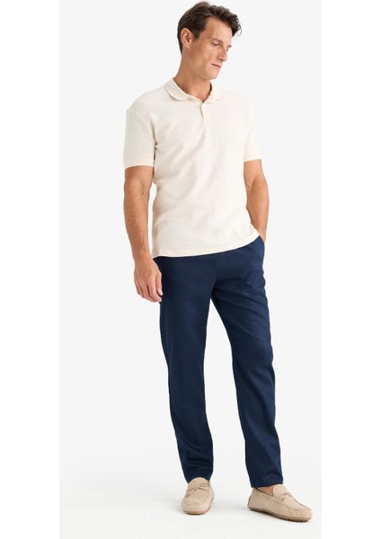 Yazlık Tensel Kumaş Jogger Pantolon Basic Düz Cepli Dar Paça