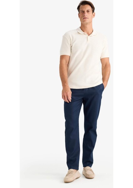 Yazlık Tensel Kumaş Jogger Pantolon Basic Düz Cepli Dar Paça B4091AX25SP