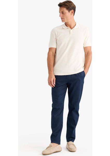 Yazlık Tensel Kumaş Jogger Pantolon Basic Düz Cepli Dar Paça B4091AX25SP