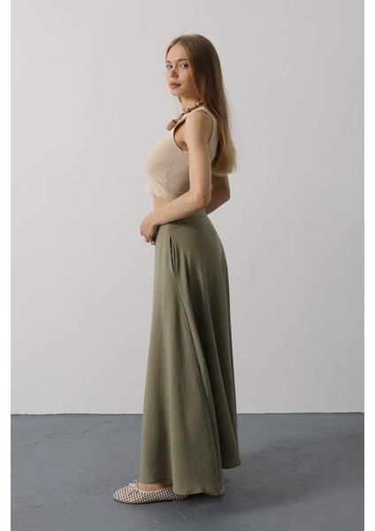 Ozgn Keten Etek - Haki modelleri