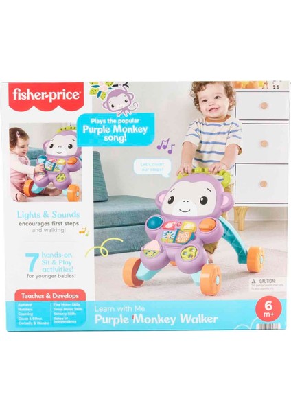 Benimle Öğren Mor Maymun Yürüteç JGW94 indirimleri