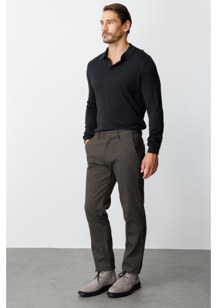 Erkek Kahve Regularfıt / Rahat Kalıp Std Pantolon fiyatları