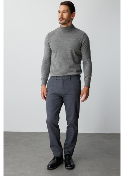 Erkek Füme Regularfıt / Rahat Kalıp Std Pantolon