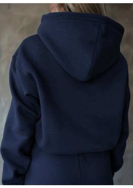 Ozgn Kadın Uzun Kollu Nope Baskılı Beli Ribanalı Ikili Takım modelleri