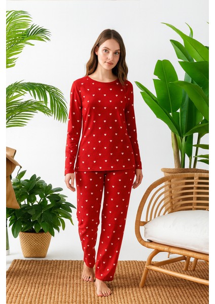 Mevsimlik Uzun Kollu Süet Kadın Pijama Takımı- Bisiklet Yaka Kadın Pijama fiyatları