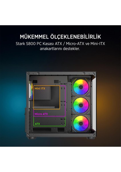 Stark S800 4x Argb 650W Gaming Kasa fiyatları