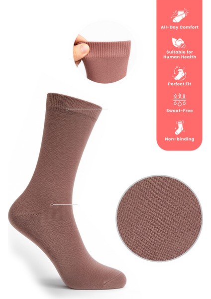 %100 Pamuk Birinci Kalite Penye Çorap Seti -Kadın 5'li Çorap Seti fiyatları