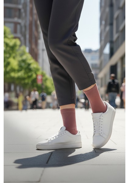 %100 Pamuk Birinci Kalite Penye Çorap Seti -Kadın 5'li Çorap Seti fırsatları