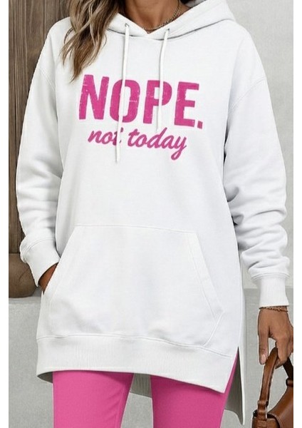 Ozgn Kadın Uzun Kollu Kapşonlu Bağcıklı Viskon Iki Iplik Sweat fiyatları