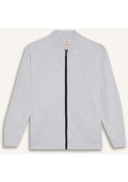 Erkek Çocuk Kolej Yaka Bomber Pike Hırka