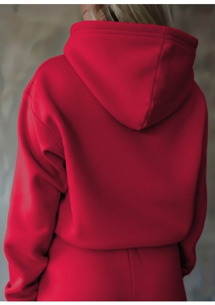 Ozgn Kadın Uzun Kollu Nope Baskılı Beli Ribanalı Ikili Takım modelleri