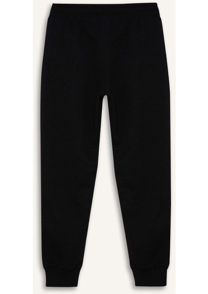 Erkek Çocuk Beli Paçası Lastikli Basic Düz Pike Eşofman Altı