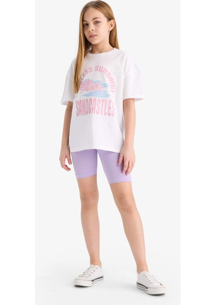 Kız Çocuk Kısa Boy Tayt B5591A825SM