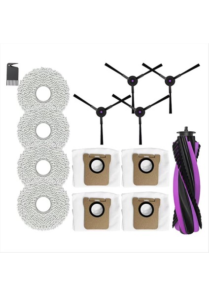 Jonr P20 Pro/jonr T5 Pro Robotik Elektrikli Süpürge Parçaları Yedek Ana Yan Fırça Hepa Filtre Bezleri Aksesuarları Kiti (Yurt Dışından)