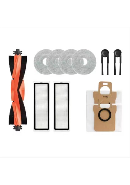 Xiaomi Mijia M40S OV31CN Elektrikli Süpürge Yedek Parçaları Ana Fırça Yan Fırça Hepa Filtre Paspas Bezi Toz Torbası (Yurt Dışından)