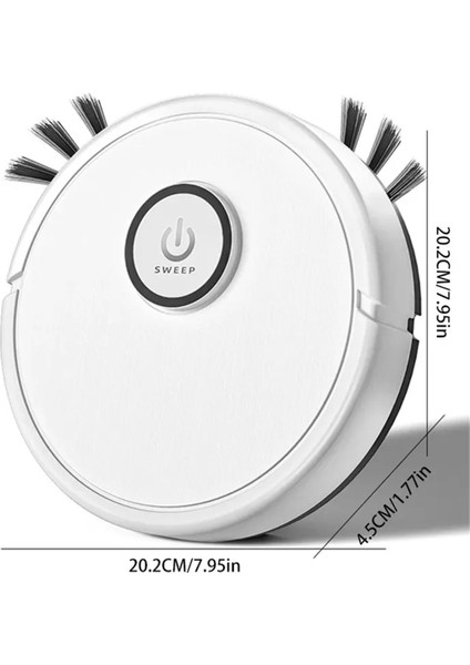 Akıllı Robotlu Süpürge 3 In 1 Süpürme Paspası Otomatik Şarj Güçlü Emiş 6000PA Evcil Hayvan Saçı Için Hardfloor Siyah (Yurt Dışından) modelleri