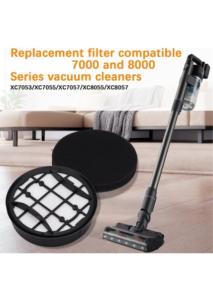 2 Paket Hepa Yedek Filtre Philips Vc 7000 8000 Serisi XC7053 XC7055 XC7057 Robotlu Süpürge Aksesuarları (Yurt Dışından) modelleri