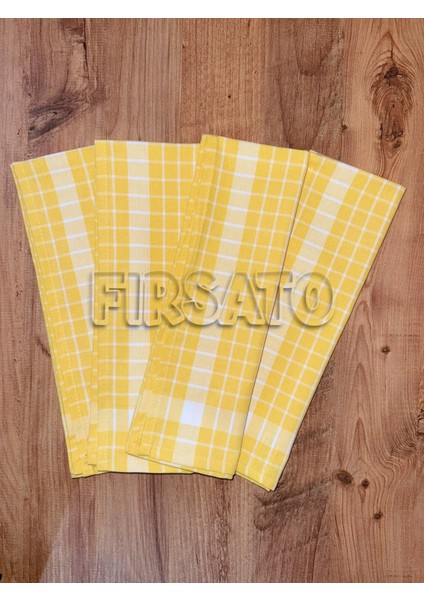 Grida Kareli 4'lü Mutfak Havlusu | Kurulama Bezi Oeko-Tex Sertifikalı indirimleri