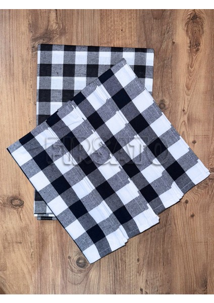 Karevibe Masa Örtüsü ve 4'lü Peçete Seti – Kare Desen, 5 Parça fiyatları