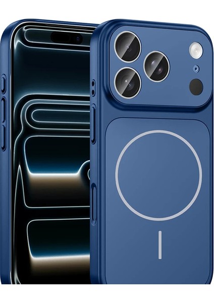 iPhone 16 Pro Max Için Kılıf (17 Pro Max Görünümlü) Magsafe Şarj Özellikli Kamera Korumalı Pc Çevirici Kapak