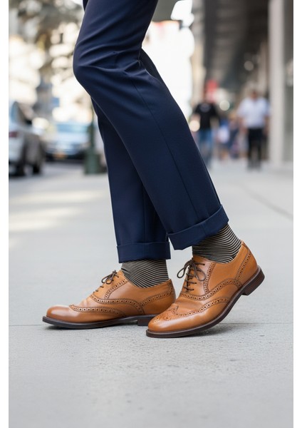 7'li Pamuk Erkek Soket Çorap Seti - Karışık Renkli Çemberli Çorap modelleri