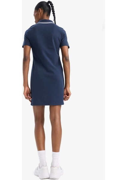 Standart Fit Polo Yaka Pike Kısa Kollu Mini Sporcu Elbise D9319AX25SP