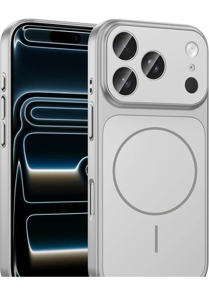 iPhone 16 Pro Max Için Kılıf (17 Pro Max Görünümlü) Magsafe Şarj Özellikli Kamera Korumalı Pc Çevirici Kapak