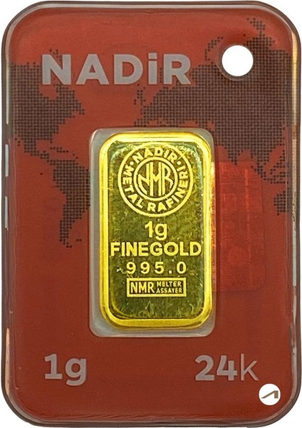 1 gr 24 Ayar Nadirgold Gram Altın (Dikdörtgen)