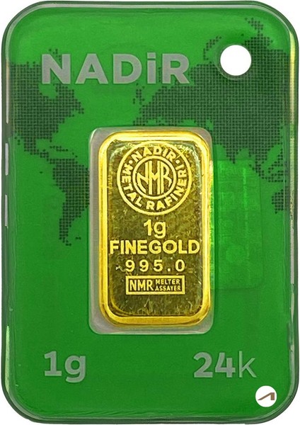 1 gr 24 Ayar Nadirgold Gram Altın (Dikdörtgen)